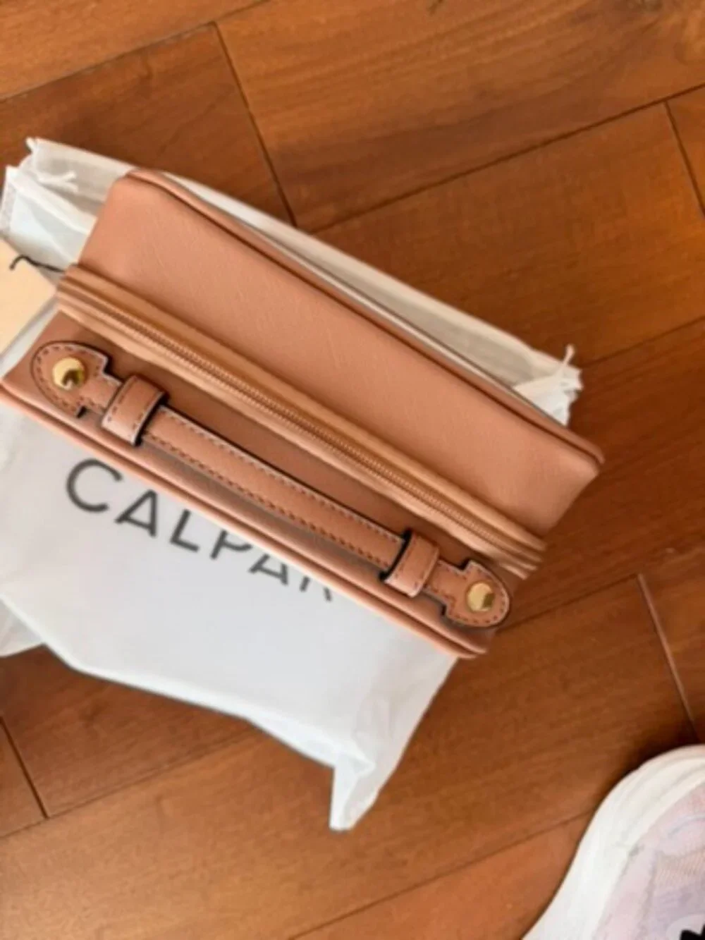 CALPAK Clear Cosmetic Case Blush Pink NWT